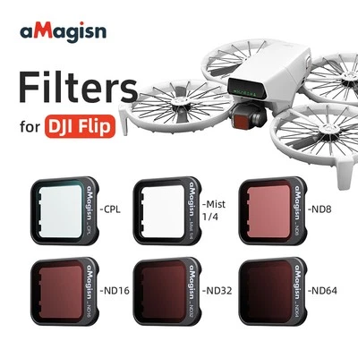 aMagisn Filter Set for DJI Flip CPL ND8 ND16 ND32 ND64 Lens Filters Accessories - Image 1 of 4