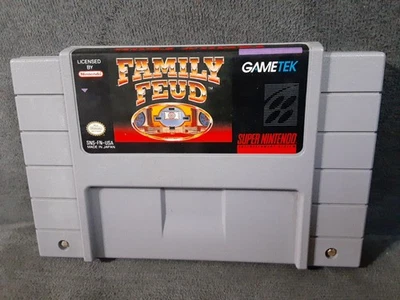 Family Feud (Super Nintendo SNES, 1991) Authentic Cartridge Only Tested  - Image 1 of 4