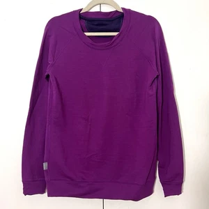 Camisa Icebreaker Merino Capa Base Mujer M Púrpura Lana Manga Larga Exterior - Imagen 1 de 9