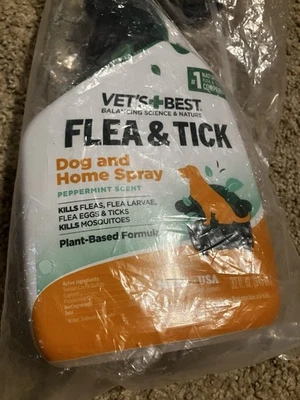 NEW! Dog & Home Vet's Best Flea & Tick Home Spray Flea Treatment for Dogs 32 oz - Image 1 of 4
