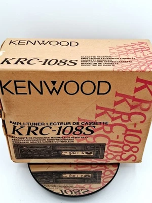 Receptor de casete estéreo para automóvil Kenwood KRC-108S NUEVO EN CAJA 40Wx4 audio vintage de Japón Foto 1 de 4