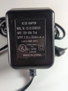 DE-35-DC090100 120VAC Entrada, 9VDC 100mA Salida Adaptador AC/DC - Imagen 1 de 5