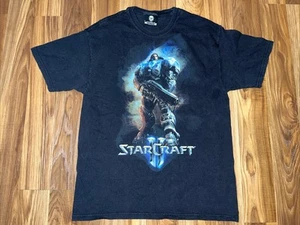 Camiseta negra promocional Starcraft 2 Wings Of Liberty Blizzard & Jinx para hombre M usada en excelente estado - Imagen 1 de 8
