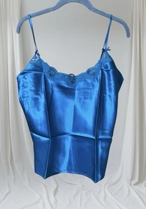 Victoria’s Secret Gold Label 100% Silk Teal Blue Cami Tank & Underwear Women’s S - Picture 1 of 23