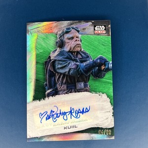 2022 Topps Chrome Star Wars Galaxy MISTY ROSAS as KUIL Green Auto 26/99