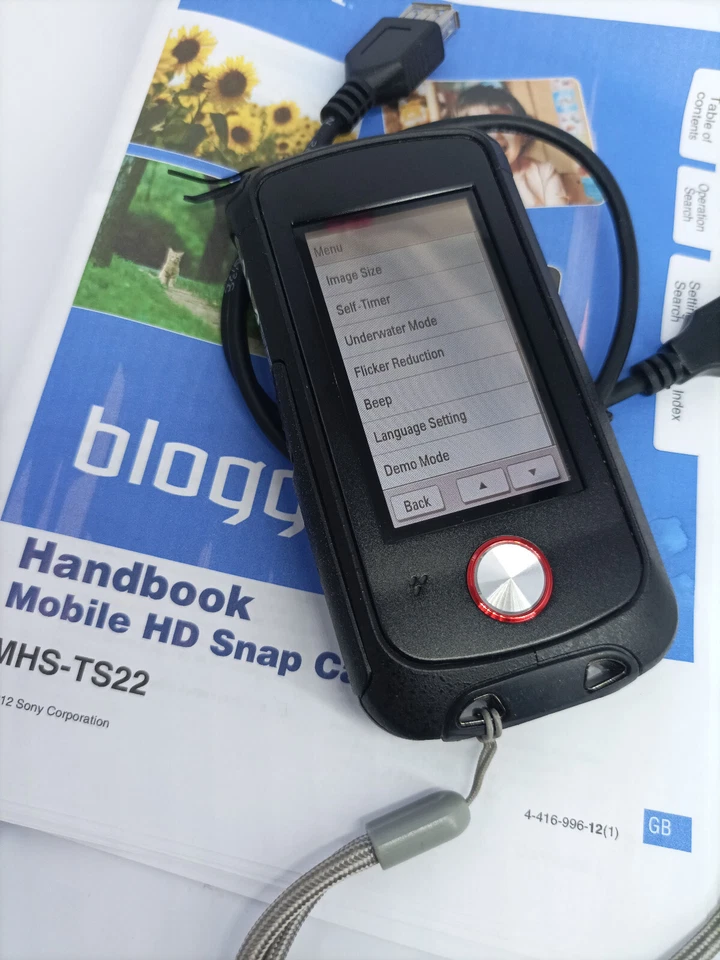 Sony MHS-TS22 Bloggie Sport Touch Mobile HD Snap Video Camcorder Digital Camera - Image 1 of 4