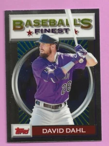 2020 Topps Baseball Finest Flashback David Dahl #76 Colorado Rockies - Picture 1 of 1