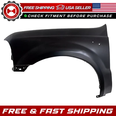 Новое переднее со стороны водителя грунтованное стальное крыло для Ford F-250 Super Duty 1999-2007 годов выпуска - Изображение 1 из 4