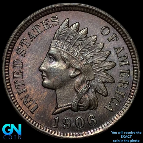 1906 Indian Head Cent Penny  #E3148 Cover