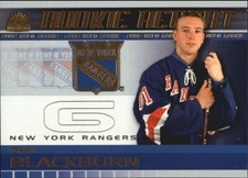 2001-02 PACIFIC ADRENALINE DAN BLACKBURN ROOKIE REPORT