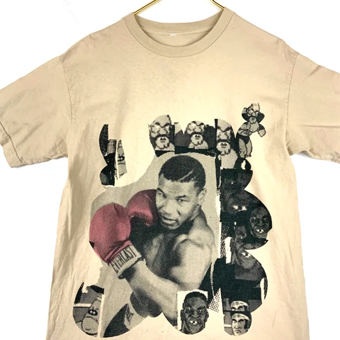 Vintage Mike Tyson Life Is About Losing Everything T-shirt Medium Brown Boxing Cover