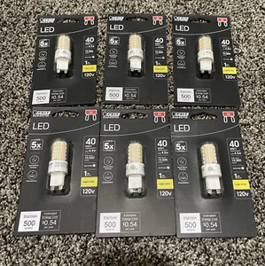 (6) Feit Electric 40-Watt Equivalent Bright White (3000K) T4 G9 Bi-Pin Base - Picture 1 of 2