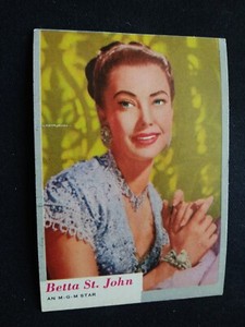 1953 Topps Who-z-at Star # 24 Betta St. John - M-G-M Star (VG/EX)