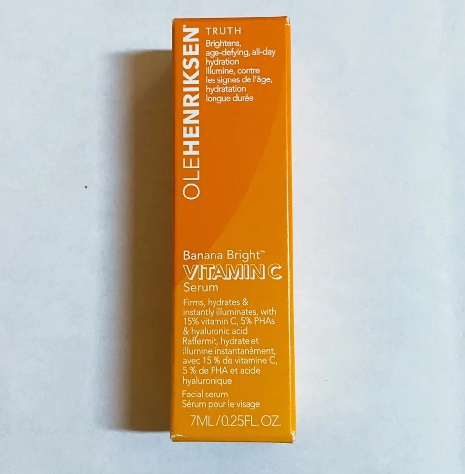 Ole Henriksen~ Truth Banana Bright Vitamin C Serum~ Tamaño de viaje 7 ml/0,25 oz Foto 1 de 1