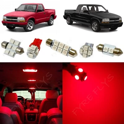 13x Kit de paquete de luces interiores LED rojas para Chevrolet S10 1998-2004 + herramienta CS7R Foto 1 de 4