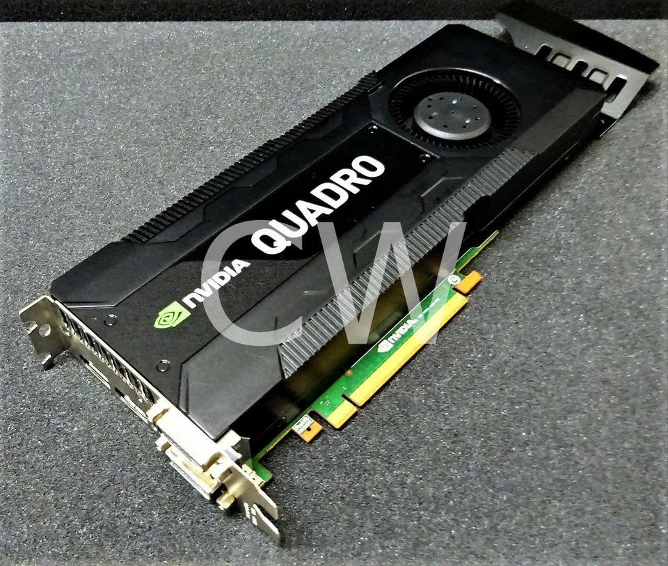 701980-001 HP NVIDIA QUADRO K5000 4GB GDDR5 Dual DVI PCI-E Graphics Video Card - Image 1 of 2