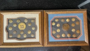 LOT- 2 Ducks Unlimited Framed Sponsor Pin Sets: One Canada 50 Years - Picture 1 of 3