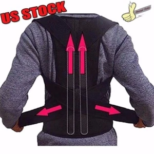 US STOCK Levantamiento Pesado Lumbar Espalda Soporte Cintura Cinturón Soporte Para Trabajo Hombres/Mujeres - Imagen 1 de 13