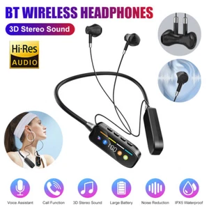 Wireless Bluetooth 5.4 Nackenbügel Kopfhörer Mikrofon Headset Stereo Ohrhörer Ohrhörer - Bild 1 von 26