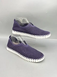 Ilse Jacobsen Tulip Damen Sneaker Größe 10 Lila Freizeit Slipper Schuhe - Bild 1 von 9
