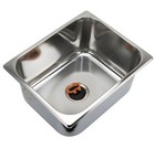 Caravan Sink, Polished Stainless Steel, Boat Sink RV Washbasin 320mm x 260mm