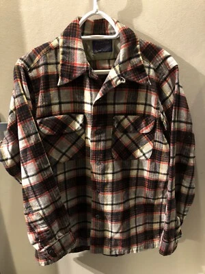 Pendleton Vintage Wool Flannel Shirt Medium Grunge Workwear Plaid Tartan Surf - Image 1 of 4