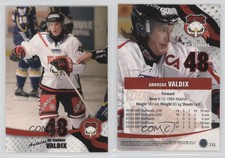 2004-05 Card Cabinet SHL Elitset Gold Parallel Andreas Valdix #232
