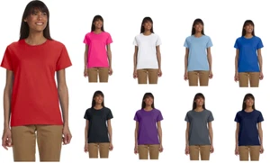 Gildan Ladies Ultra Cotton 6 oz T-Shirt G200L - Picture 1 of 34