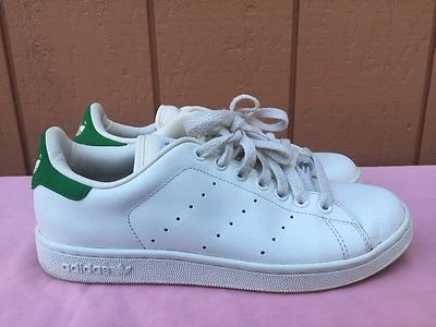 Usado en Excelente Condición Adidas Stan Smith Blanco Verde Unisex EE. UU. M 6.5 W 8 - 8.5 Foto 1 de 4