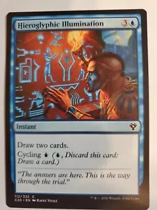 MTG Magic The Gathering Card Hieroglyphic Illumination Instant Blue Commander - Picture 1 of 2