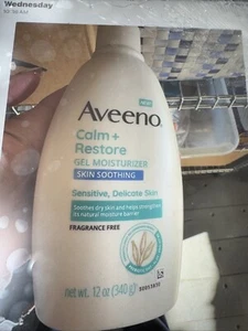 Aveeno Calm + Restore Gel Idratante Lenitivo Pelle 12 oz - Nuovo - Foto 1 di 2