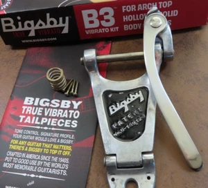 aged Bigsby B3 USA vibrato tremolo aluminum nickel RELIC fits Gibson 335 Gretsch - Picture 1 of 9