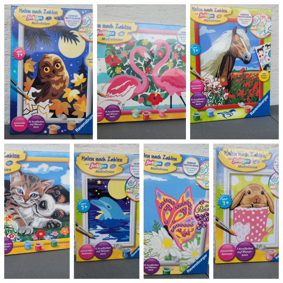 Ravensburger Malen nach Zahlen 7+ verschiedene Motive - Bild 1 von 1