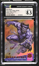 Upper Deck 2018 Dark Beast #115 2018 Fleer Ultra X-Men Rainbow Foil, CGC 8.5