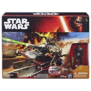 Star Wars The Force Awakens B3674 Desert Land Speeder Hasbro Finn Jakku Action - Picture 1 of 2