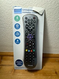 Philips Universal Remote Audio Video Control Up To 4 DVD Blu-ray Silver NIB - Picture 1 of 2