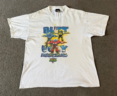 VTG Y2K Giant Butt Ugly Martians Nickelodeon Double Sided Graphic T-Shirt - XL - Image 1 of 4