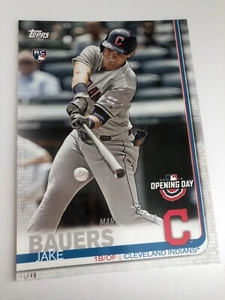2019 Topps Opening Day Jumbo 5x7 Jake Bauers Indians RC 177 01/49 - Picture 1 of 1