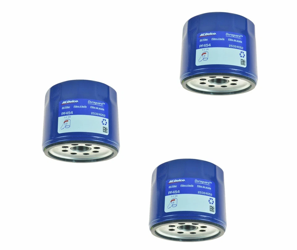 Juego de 3 filtros de aceite AC Delco PF454 para Buick Cadillac Chevy GMC Olds Pontiac nuevo Foto 1 de 4