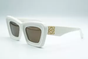 NEW LOEWE LW40145I 25E WHITE AUTHENTIC SUNGLASSES FRAMES 52-21 - Picture 1 of 4