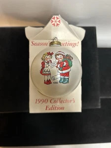 1990 Edición Coleccionista Campbell Soup Niños Adorno de Navidad - Imagen 1 de 8