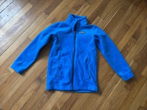 Columbia Boys Fleece Jacket Youth Blue Full Zip Size M - Picture 1 of 6