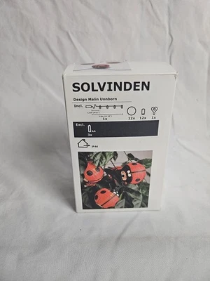 IKEA SOLVINDEN LADYBUG LED Cadena Luz con 12 Luces Funciona con Pilas Exterior  Foto 1 de 4