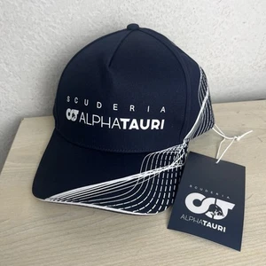 Gorra del equipo Scuderia Alpha Tauri Fórmula Uno Gorra de carreras SnapBack azul marino NUEVA - Imagen 1 de 6