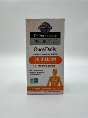 Garden of Life Dr. Probióticos formulados 30 mil millones una vez al día 30 cápsulas 6/26 Foto 1 de 4