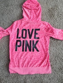 RARE Victoria's Secret PINK leopard print hoodie HARD TO FIND