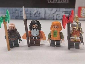NEW LOTR DWARVES Dain Ironfoot, Dwalin, Bifur, Bombur Custom Lego Minifigures - Picture 1 of 2