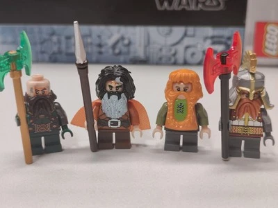 NEW LOTR DWARVES Dain Ironfoot, Dwalin, Bifur,  Bombur Custom Lego Minifigures - Image 1 of 2