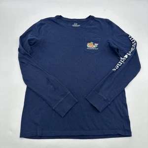 Vineyard Vines Long Sleeve T-Shirt Youth Boys L 14 Blue Graphic Print Logo.29236 - Picture 1 of 10