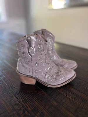 Steve Madden Girls JBlake Short Western Jewel Boots Size 13 - Image 1 of 4
